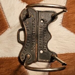 Antique Vintage Yawman & Erbe Wall Plaque Bill Calendar Holder Receipt Note 3.5"